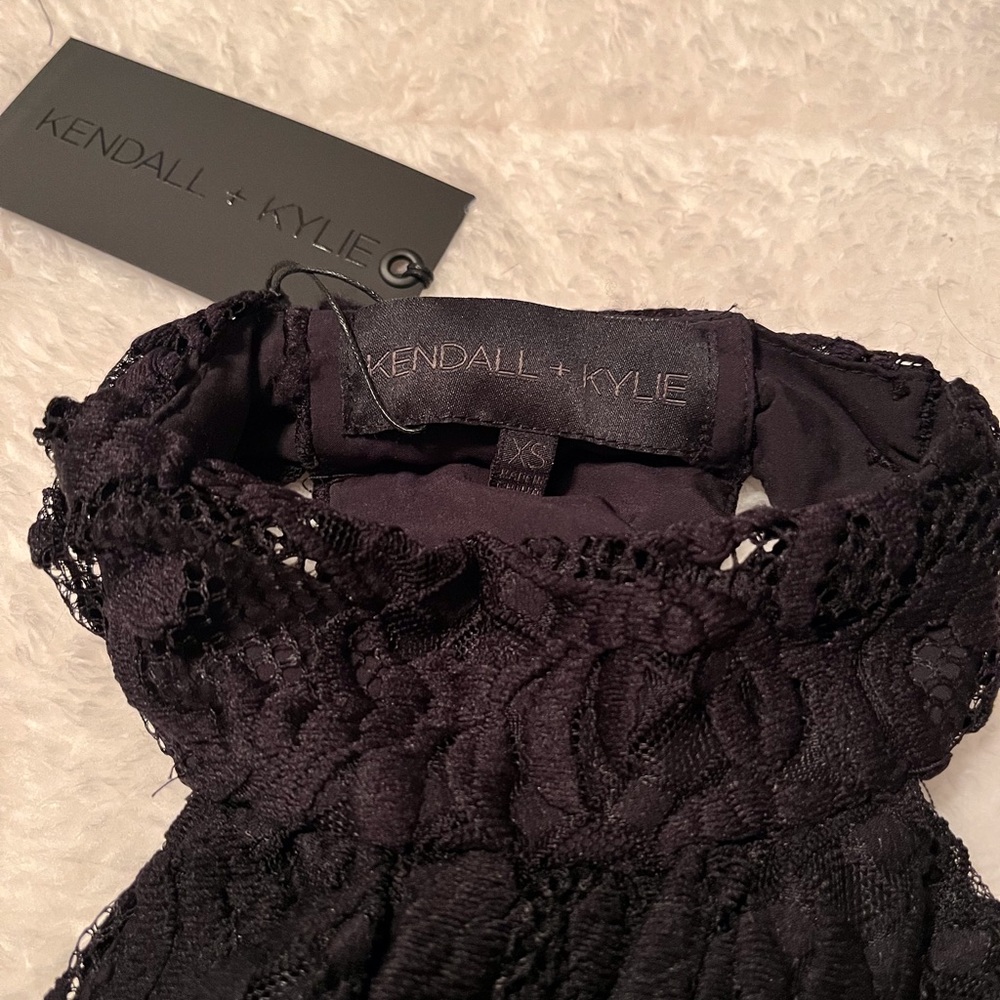 Kendall & Kylie halter-neck lace jumpsuit with cutouts XS - Picture 9 of 11